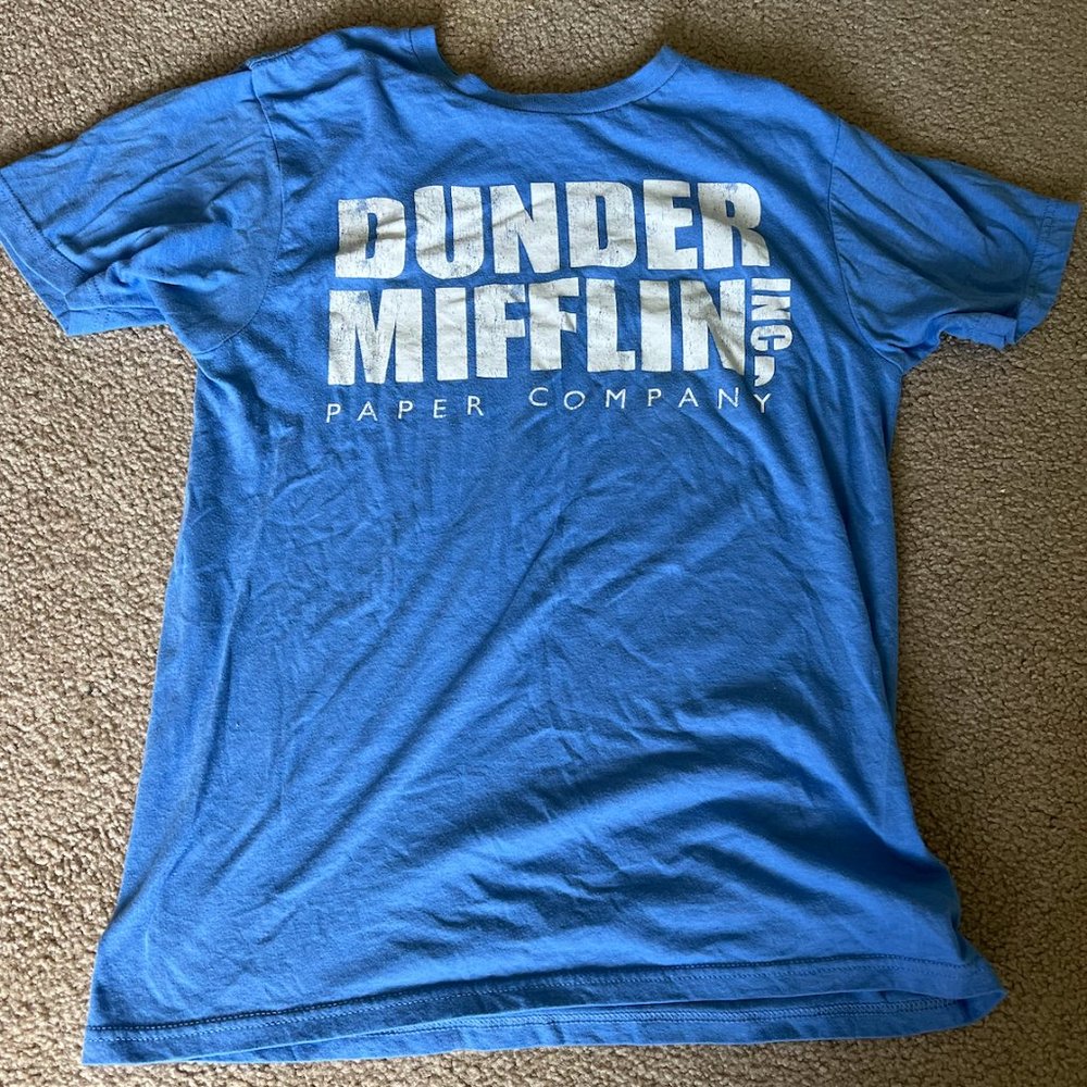 Dunder Mifflin / The Office Blue Cotton T-shirt